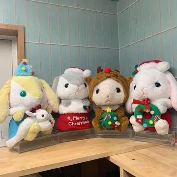 포테우사롯삐 하이퀄리티 크리스마스 봉제 인형 4종 컴프 세트 미사용