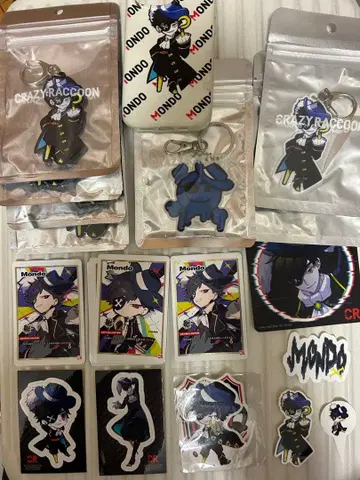 CRAZY RACCOON MONDO 캐릭터 굿즈 세트