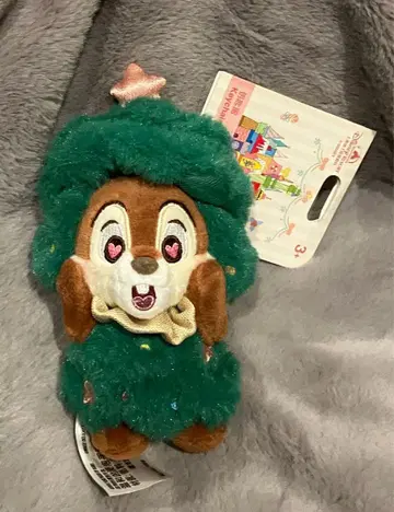 상하이 디즈니 칩&데일 크리스마스 2025 마스코트 칩