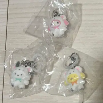 산리오 메지루시 액세서리 복슬복슬 스노우 마이멜로디 포차코 폼폼푸딩