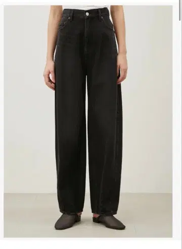 미라 오웬 허리밴딩 카비 데님