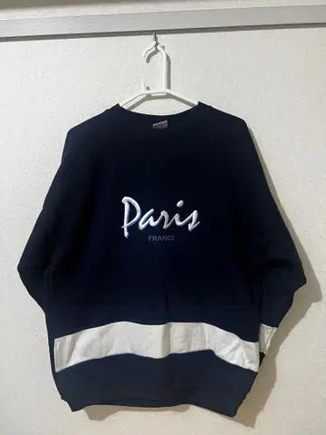 Paris 네이비 맨투맨 구제 의류