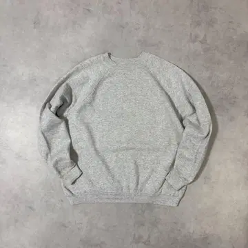 90s USA 제조 Hanes 래글런 맨투맨 빈티지 그레이 무지