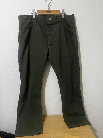 Wrangler 스트레이트 팬츠 38x29 올리브 그린