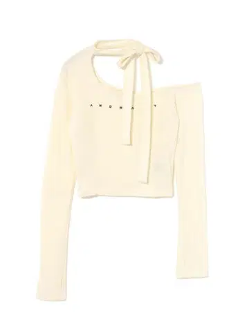 ANDMARY 나나 리본 원숄더 탑