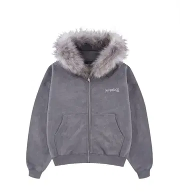 지퍼 후디 Faux Fur Cross Zip HoodieSUPPLIER