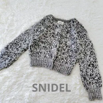 SNIDEL 모헤어 가디건 두꺼운 원단