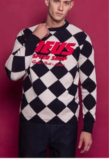 새상품 데우스 엑스 마키나 49,500엔 M.C. MOTO KNIT M