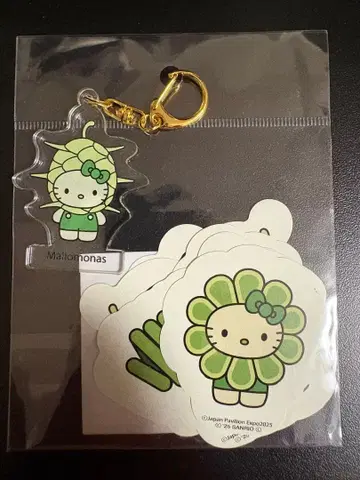 오사카 간사이 만박 일본관 한정판 모키티 헬로키티 스티커 키링