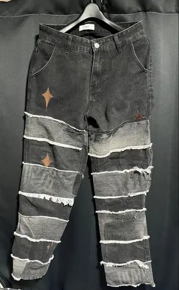 구제 의류 완전 리메이크 상품 블랙 데님 하나뿐인 아이템