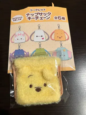 디즈니 스토어 시크릿 키체인 냅색 푸우