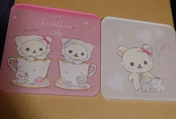 코리락쿠마 카페 아크릴 코스터