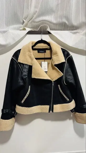 SHAGGIE 샤기 무스탕 보아 가죽 자켓 퍼