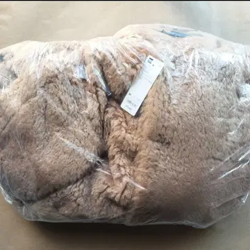 GU rokh 퍼 코트 브라운 M 사이즈 록