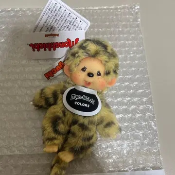 [택 포함 새상품] 몽치치 COLORS 키체인 레오파드 무늬 봉제 인형