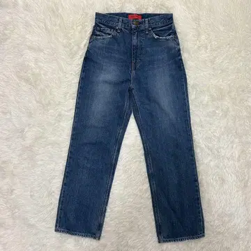 IENA RED CARD 25 데님 여성용 스트레이트 데님 블루