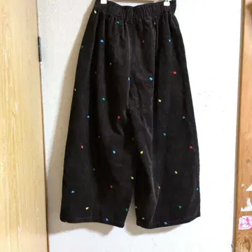 Rccat 컬러풀 도트 무늬 와이드 팬츠 미사용 새상품