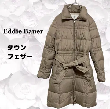 [ 에디 바우어 ] 다운 자켓 롱 코트 페더 [ F ] 베이지