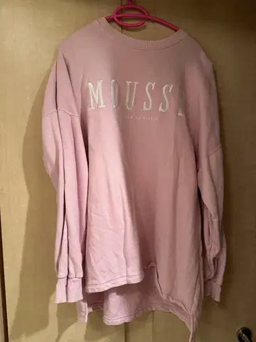 MOUSSY 핑크 맨투맨 긴팔