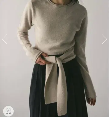 2WAY 허리 마크 니트