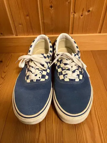 Vans 체커보드 스니커즈 파랑/화이트