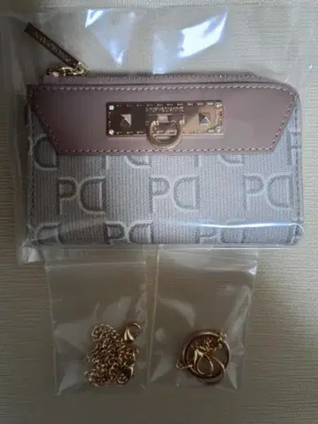 핑키&다이앤 동전 지갑 지갑 핑크 호스슈 말발굽 미사용 새상품