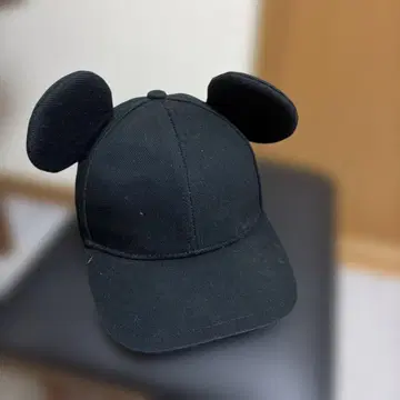미키 귀 달린 블랙 캡 키즈용