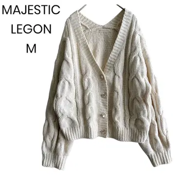 [ MAJESTIC LEGON ] 가디건 케이블 니트 M 1448