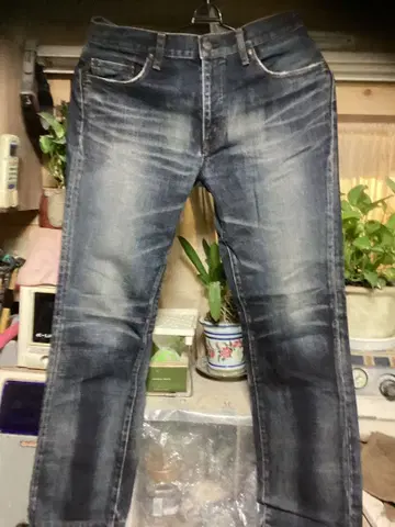 BIG JOHN 다크 블루 스트레이트 데님