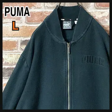 [ 인기 ] puma 푸마 블루종 자켓 풀 집업 L 블랙 블랙