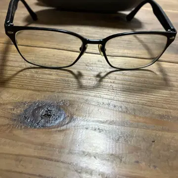 레이밴 블랙 안경 케이스 포함