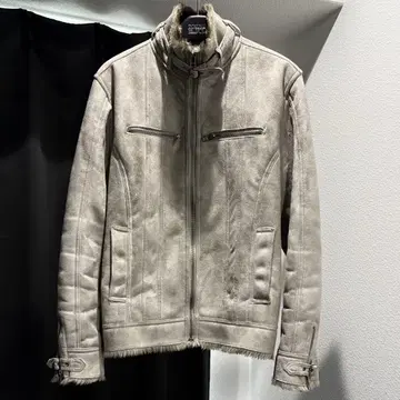 MALE & CO VELVET ZIP FUR JACKET