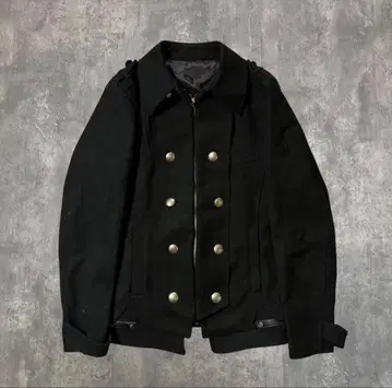 빈티지 디자인 울 블루종 자켓 구제 의류