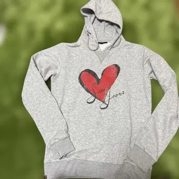 SWEET YEARS 하트 프린트 후드티 S 사이즈 그레이