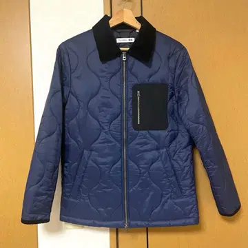 새상품급 유니클로 JW ANDERSON 퀼팅 블루종 남성용 S 네이비