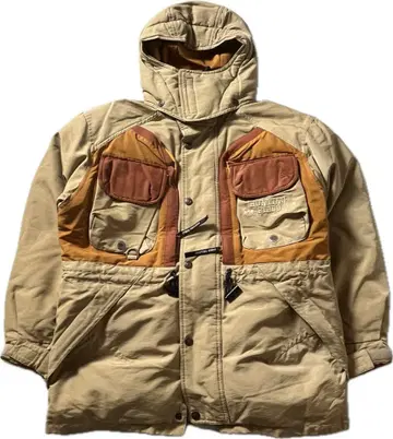 HUNTING FIELD 후드 부착 다운 자켓 L