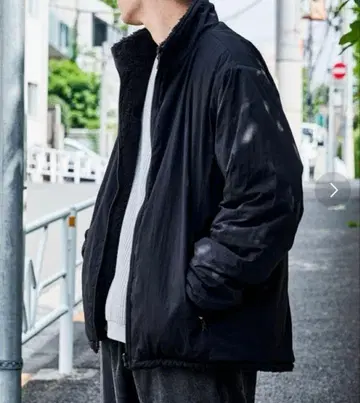 FREAK'S STORE 나일론 플리스 리버서블 밀리터리 블루종