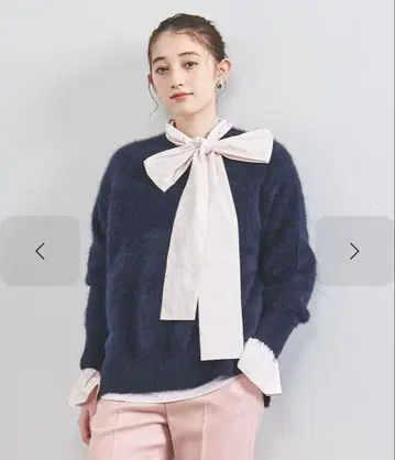 유나이티드 애로우즈 폭스 캐시미어 크루넥 니트 24FW