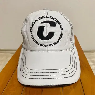 DUCA DEL COSMA 가죽 100% 캡 화이트