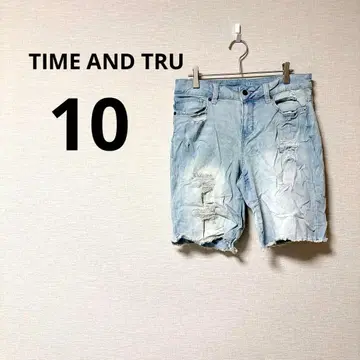 TIME AND TRU [ 사이즈 10 ] 미디엄 라이즈 숏팬츠
