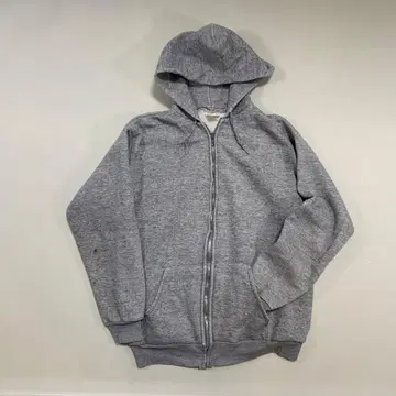 80s 안감 기모 집업 후드티 IDEAL 멜란지 그레이