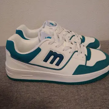 moz 스니커즈 23.5cm 화이트/터콰이즈