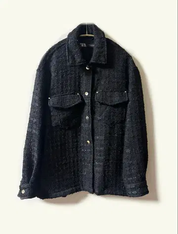ZARA 트위드 셔츠 자켓