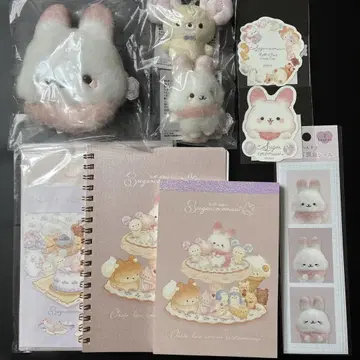 슈가 코코무 봉제 인형 레터 세트 씰 세트