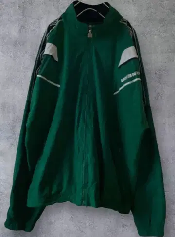 빈티지 UMBRO 90s 트랙 자켓 그린 XL 테이프 라인
