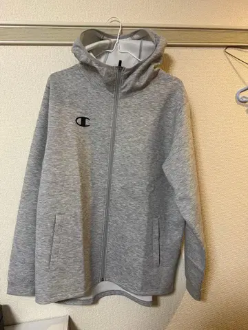 챔피온 그레이 풀 집업 후드티