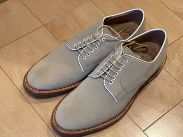 SHETLAND FOX 베이지 스웨이드 레이스업 슈즈