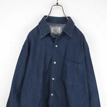 G7647*INHERIT 인헤릿 데님 셔츠 네이비 42