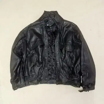 리얼 가죽 블랙 자켓