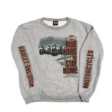 HARLEY-DAVIDSON 그레이 스웨트 셔츠